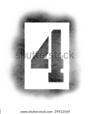Stencil Letters In Spray Paint Stock Photos Images Pictures Shutterstock Number Templates For Spray Painting