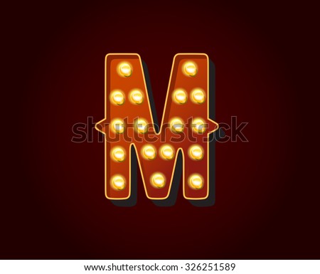 Vegas Casino Style Light Bulb Letters