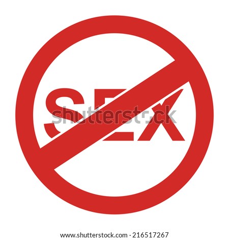 Red Circle No Sex Prohibited Sign Stock Illustration 216517267