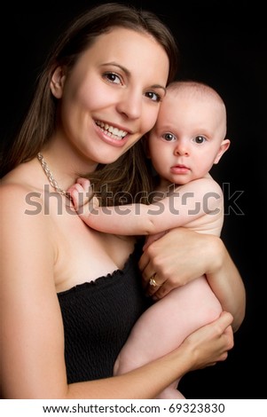 Beautiful Mother Holding Naked Baby Stock Photo Shutterstock