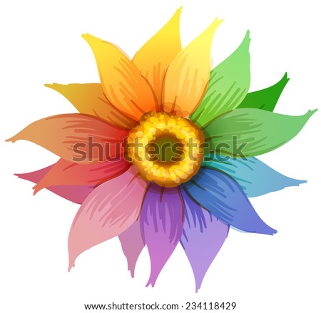 Rainbow Flower Stock Photos, Images, & Pictures | Shutterstock