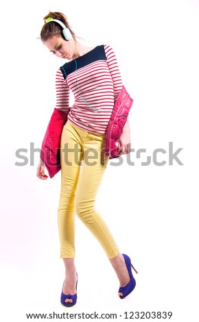 http://thumb7.shutterstock.com/display_pic_with_logo/1086935/123203839/stock-photo-pretty-young-girl-isolated-on-white-wearing-bright-casual-clothes-like-yellow-pants-stripped-red-123203839.jpg