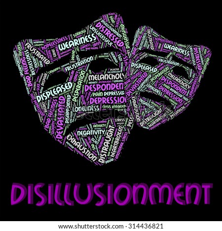 disillusionment representing weary word words shutterstock vectors royalty