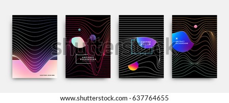 Placards with abstract liquid bubbles shapes, 80s memphis geometric style flat and 3d design elements. Retro art for covers, banners, flyers and posters. Esp10 vector illustration. Placards with abstract liquid bubbles shapes, 80s memphis geometric style flat and 3d design elements. Retro art for covers, banners, flyers and posters. Esp10 vector illustration.