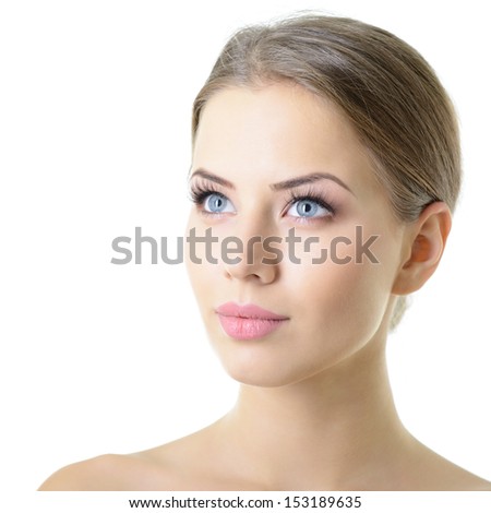 http://thumb7.shutterstock.com/display_pic_with_logo/111616/153189635/stock-photo-beauty-portrait-of-young-woman-with-beautiful-healthy-face-with-nice-day-makeup-looking-up-studio-153189635.jpg