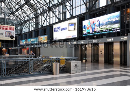 CHICAGO, USA - MAY 10, 2011: Ogilvie Transportation Center in Chicago 