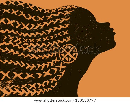 stock-vector-silhouette-of-woman-beautiful-black-woman-african-with ... stock-vector-silhouette-of-woman-beautiful-black-woman-african-with ...