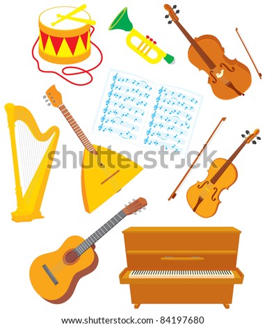 Musical Instrument Cartoon Stock Photos, Images, & Pictures | Shutterstock