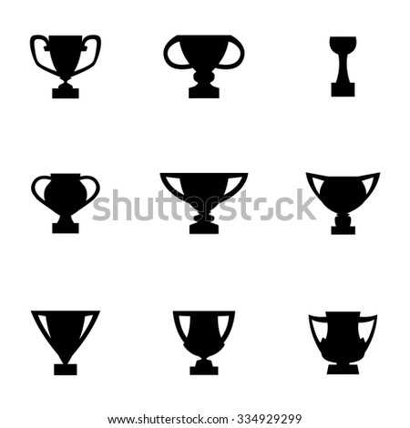 Trophy Cup Silhouettevector Stock Vector 101423596 - Shutterstock