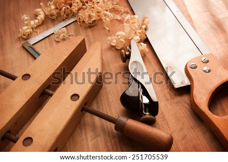 ... near-the-window-with-incandescent-lighting-wood-working-tools-and-wood