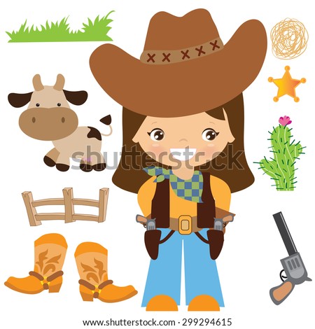 Cowgirl Stock Illustrations & Cartoons | Shutterstock