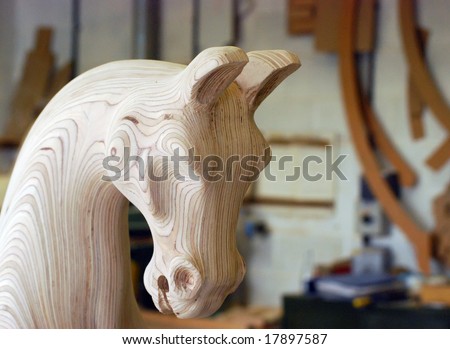 Carved Wooden Rocking Horse Plans