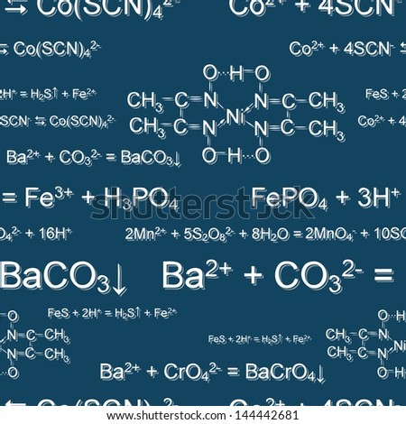 Seamlessly Wallpaper Black Chemistry Formulas On Stock Vector 104067161 ...