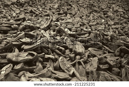 jews Killed    of in of Camp Auschwitz shoes Shoes the for Jews German Concentration