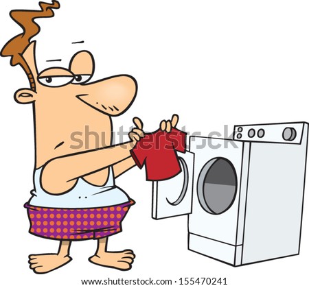 stock-vector-cartoon-man-standing-in-front-of-the-dryer-in-his-underwear-with-a-shrunken-shirt-155470241.jpg