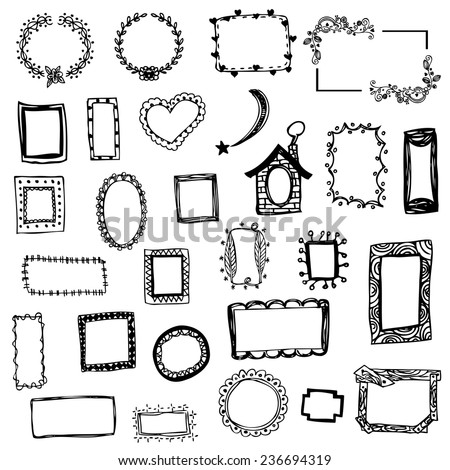Hand Drawn Picture Frame Stock Photos, Images, & Pictures | Shutterstock