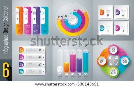 Infographic design vector and marketing icons can be used for workflow layout, diagram, annual report, web design. Business concept with 3 and 4 options, steps or processes. Infographic design vector and marketing icons can be used for workflow layout, diagram, annual report, web design. Business concept with 3 and 4 options, steps or processes.