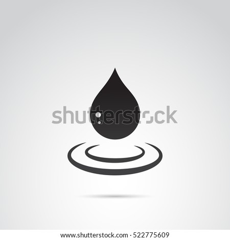 Vector Hand Drawn Water Drops Black Stock Vector 168048464 - Shutterstock