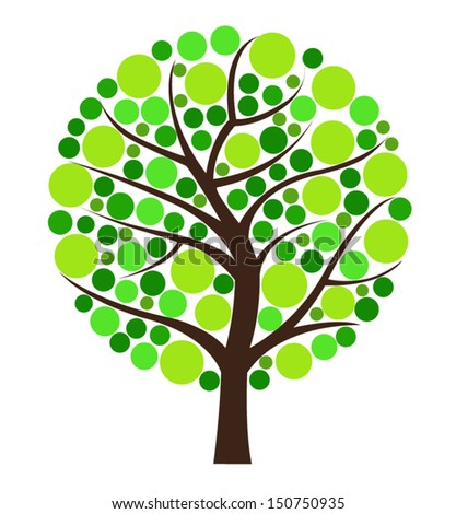 Abstract Tree Green Your Design Stock Vector 71044219 - Shutterstock