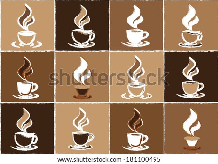 Coffee Cup Vector Stock Vector 124172395 - Shutterstock