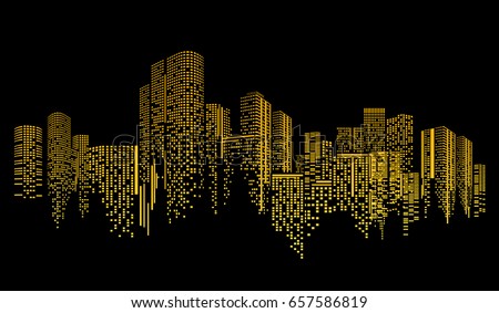 City scene on night time City scene on night time