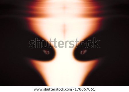 ghostly face with piercing eyes  stock photo