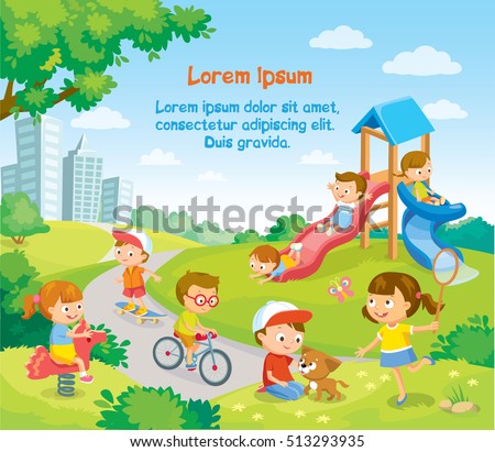 Children playing outside Children playing outside