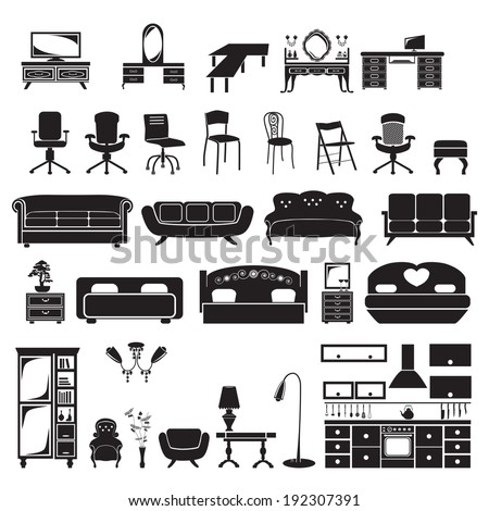 Furniture Icon Stock Photos, Images, & Pictures | Shutterstock