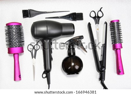 Hairdressing-tools Stock Photos, Royalty-Free Images & Vectors