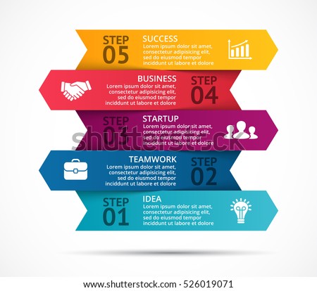 Vector arrows 3D infographic, diagram chart, graph presentation. Business startup concept with 5 options, parts, steps, processes. Info graphic data template. Abstract background. Vector arrows 3D infographic, diagram chart, graph presentation. Business startup concept with 5 options, parts, steps, processes. Info graphic data template. Abstract background.