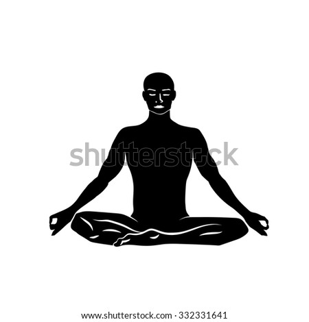Meditating Man Stock Vector 35399035 - Shutterstock