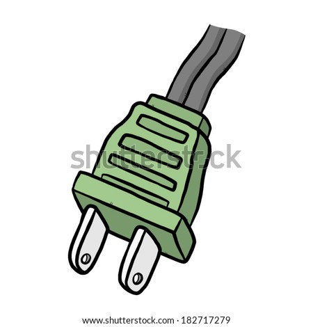 Stock Images similar to ID 140972194 - plugs drawing on white...