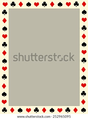 Poker border vector