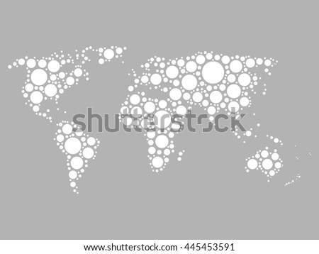 World Map Concept On Dark Background Stock Vector 113073961 - Shutterstock