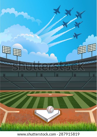 Baseball On Pitchers Mound Stock Vectors & Vector Clip Art 