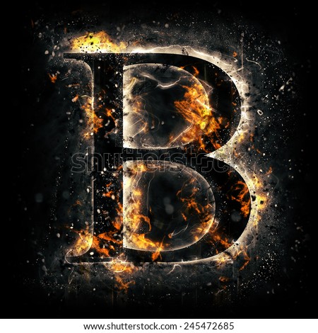 B Fiery Letter Font Stock Photos, Images, & Pictures | Shutterstock