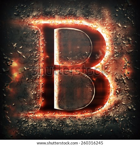 B Fiery Letter Font Stock Photos, Images, & Pictures | Shutterstock