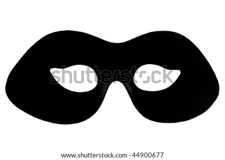 Pair Black Masks Masquerade Costumes Other Stock Vector 87086831