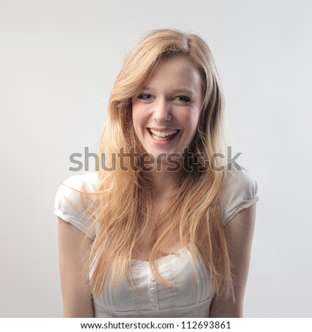 stock photo beautiful blonde girl laughing stock photo beautiful blonde girl laughing
