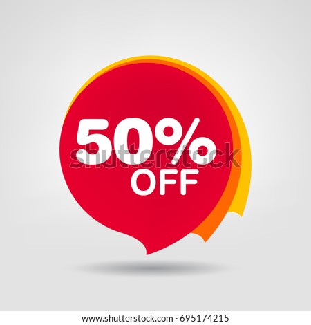 50% OFF Discount Sticker. Sale Red Tag Isolated Vector Illustration. Discount Offer Price Label, Vector Price Discount Symbol. 50% OFF Discount Sticker. Sale Red Tag Isolated Vector Illustration. Discount Offer Price Label, Vector Price Discount Symbol.