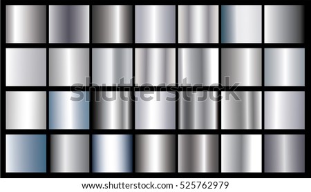 Silver gradient texture background vector icon. Seamless pattern realistic silver metallic gradient illustration. Silver design texture background. Vector design for ribbon, label, frame, abstract Silver gradient texture background vector icon. Seamless pattern realistic silver metallic gradient illustration. Silver design texture background. Vector design for ribbon, label, frame, abstract