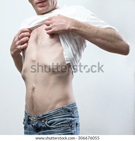 Funny Naked Thin Man Stock Images Royalty Free Images Vectors Shutterstock