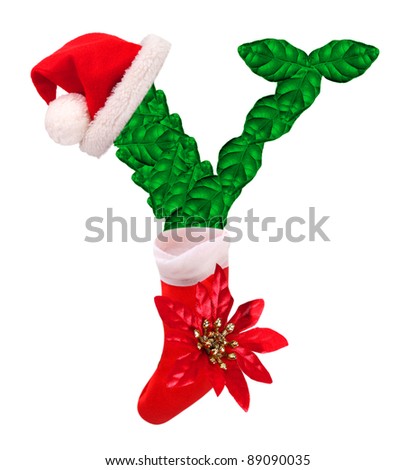 Christmas Letter Santa Claus Cap One Stock Illustration 64481122 - Shutterstock