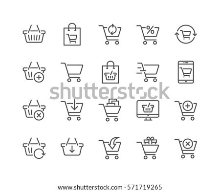 Simple Set of Shopping Cart Related Vector Line Icons.
Contains such Icons as Express Checkout, Mobile Shop, Add, Refresh and more.
Editable Stroke. 48x48 Pixel Perfect. Simple Set of Shopping Cart Related Vector Line Icons.
Contains such Icons as Express Checkout, Mobile Shop, Add, Refresh and more.
Editable Stroke. 48x48 Pixel Perfect.