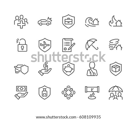 Simple Set of Insurance Related Vector Line Icons.
Contains such Icons as Car Protection, Health Insurance, Contract and more.
Editable Stroke. 48x48 Pixel Perfect. Simple Set of Insurance Related Vector Line Icons.
Contains such Icons as Car Protection, Health Insurance, Contract and more.
Editable Stroke. 48x48 Pixel Perfect.