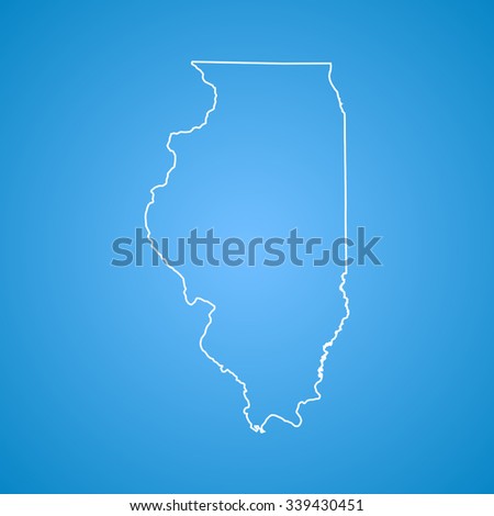 Illinois State Outline Stock Photos, Images, & Pictures | Shutterstock