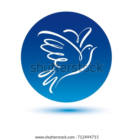 Collection Peace Love Themed Icons White Stock Vector 142820212