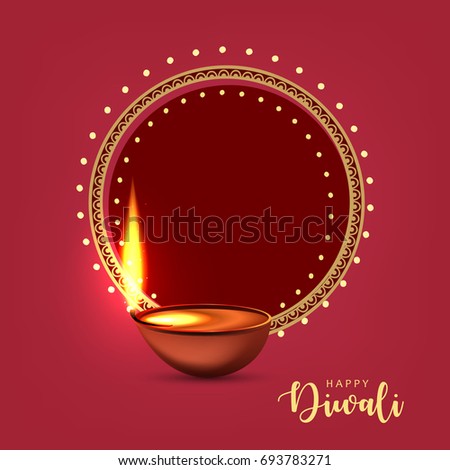 Happy Diwali, Vector Illustration, Easy to Edit, Creative Frame Design, Shiny Diya, Hindu Festival. Happy Diwali, Vector Illustration, Easy to Edit, Creative Frame Design, Shiny Diya, Hindu Festival.