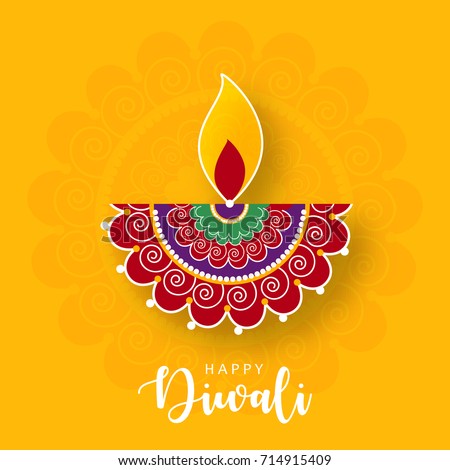 Happy Diwali, Vector Illustration, Easy to Edit, Beautiful Floral Diya, Shiny Background, Hindu Festival. Happy Diwali, Vector Illustration, Easy to Edit, Beautiful Floral Diya, Shiny Background, Hindu Festival.