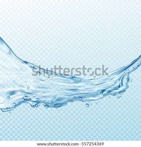 Transparent water splashes, drops isolated on transparent background. Vector illustration Transparent water splashes, drops isolated on transparent background. Vector illustration